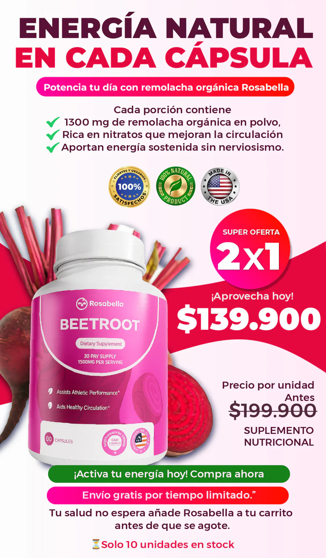 Rosabella Beetroot™ 2X1 IMPORTADO 🇺🇸
