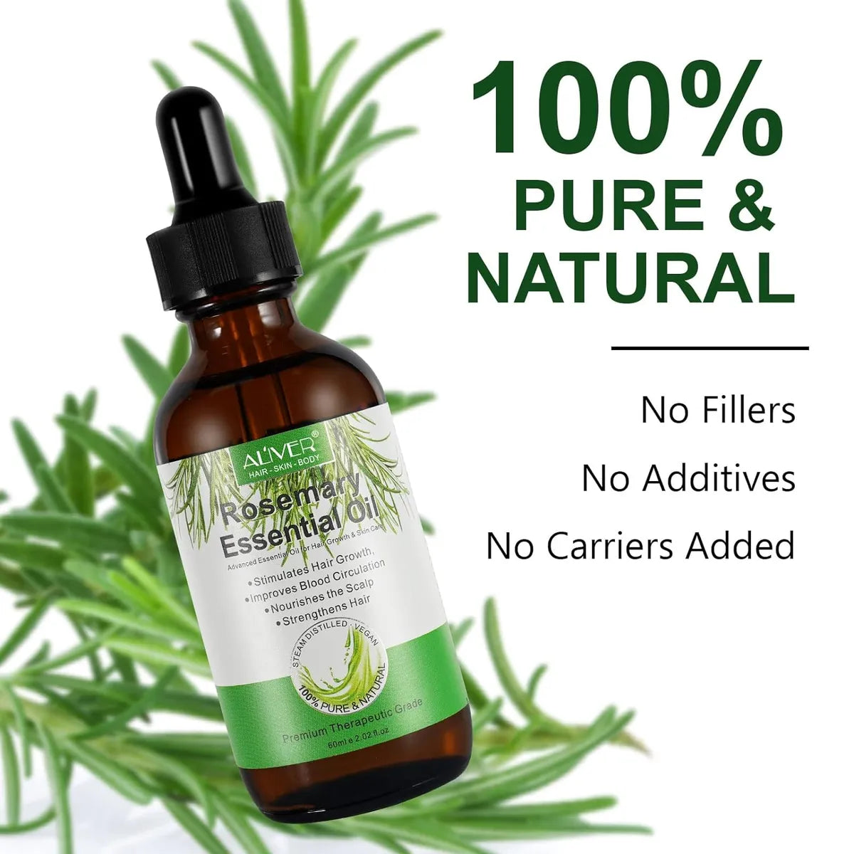 Aceite Esencial De Romero Para El Crecimiento Del Cabello 2x1 ✨